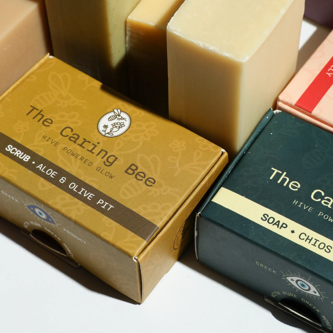 Helmos-Geschenkverpackung mit 5 Seifen 5x50 gr