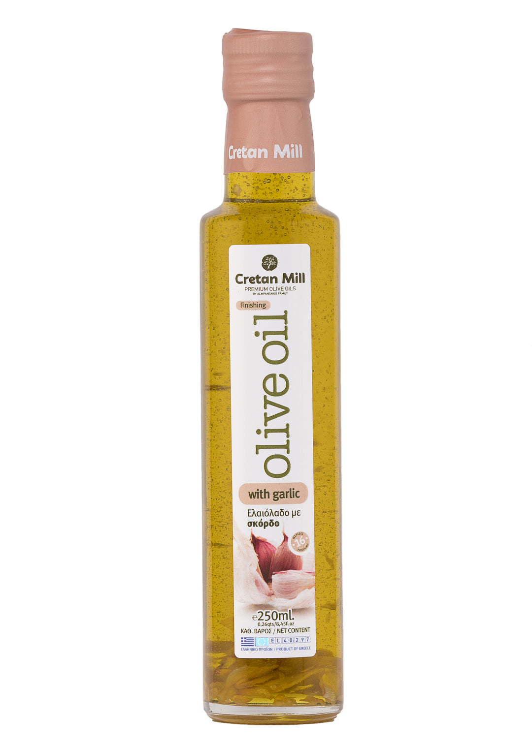 Cretan Mill - Griechisches Olivenöl mit Knoblauch 250ml